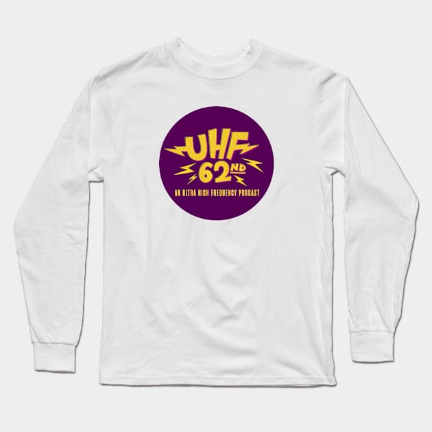 UHF 62nd Purple Button Long Sleeve T-Shirt by UHF62nd